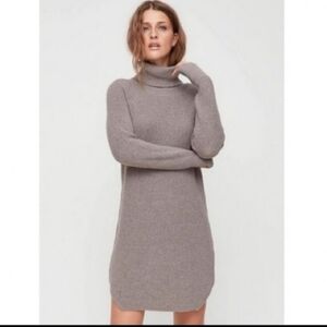 Wilfred Free Aritzia Bianca 100% merino‎ wool sweater dress,XXS